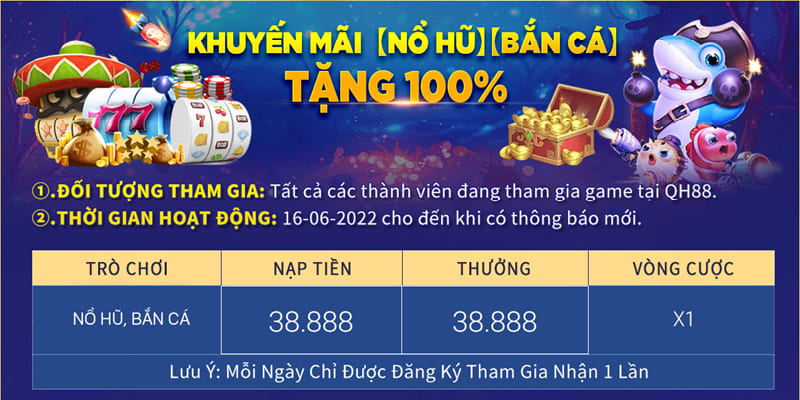 Khuyến mãi QH88 cho tân binh