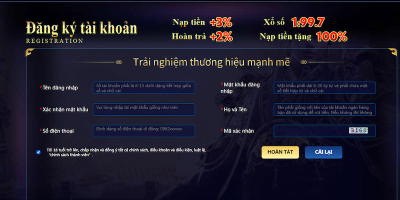 Người chơi liên hệ QH88 khi không đăng ký được tài khoản